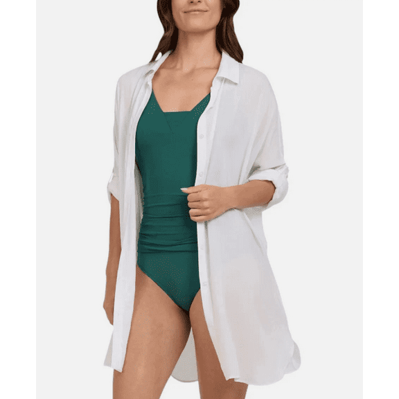 Lands' End Ladies' Swim Cover Up White M/L