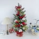 thumbnail image 1 of Decoraciones navideñas, adornos navideños, regalos de Navidad, mini árbol de Navidad nevado, mini árboles, 1 of 4
