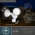 thumbnail image 6 of White Motion Sensor Dusk to Dawn Outdoor Security Flood Light - 180 Degree Range - 70 Ft., 6 of 14