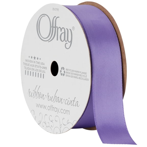 Offray 0.875" Single Face Satin Light Pink Ribbon, 1 Each