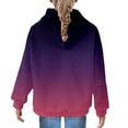 thumbnail image 4 of Ruyang Oversized Preppy Hoodies for Girls Gradient Color Hooded Sweatshirt School Trendy Tie Dye Sweaters with Pocket, 4 of 7