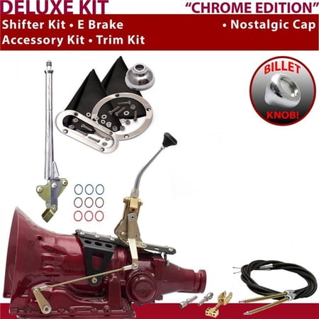 American Shifter 904 Shifter Kit Chrome 8 in. E Brake Cable Trim Kit for ECC0C