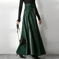 thumbnail image 6 of ZANZEA Women Spring Solid Color Zipper Big Swing Party Long Skirts, 6 of 6