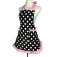 thumbnail image 2 of Aspire Retro Polka Dots Kitchen Apron For Women, Christmas Cooking Apron Waitress Cafe Working Apron, 2 of 7