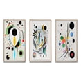 thumbnail image 2 of Designart "Ethereal Séance V" Modern Geometric Framed Wall Art Set Of 3 - White Abstract Frame Canvas Set For Living Room Decor, 2 of 6