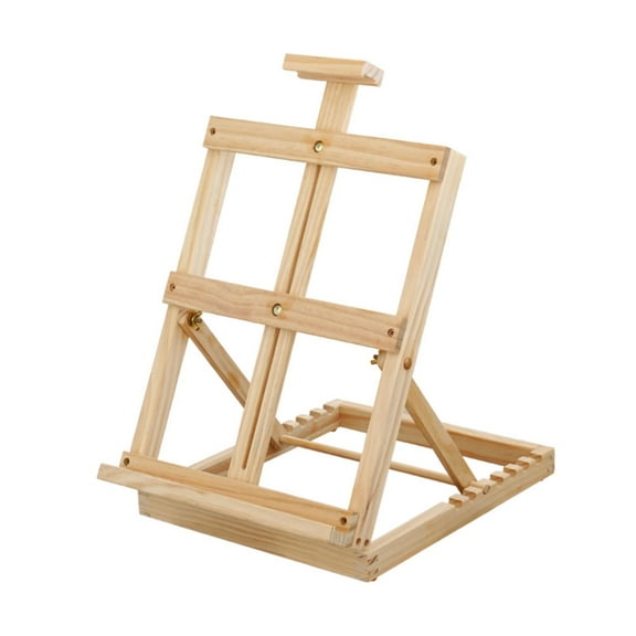 balikha Tabletop Easel Stand Desktop Easel Portable Space Saving, Wooden Easels Painting Display Easel for Children Painters Drafting Wood Color
