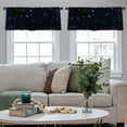thumbnail image 5 of LALILO Kitchen Curtain Valance Rustic Wood Front Christmas Rod Pocket Window Curtain 52"x 18" Set of 2, 5 of 7