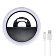 thumbnail image 1 of Graflsoa Portable LED Clip-On Ring Light with 3 Brightness Levels, Rechargeable for Phones, Tablets, and Makeup Mirrors, 1 of 4