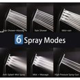 thumbnail image 3 of （black）Shower Head, Large Square Shower Head with One-Hand Control, High Pressure Shower Head with 6 Shower Modes, Chrome, 3 of 5