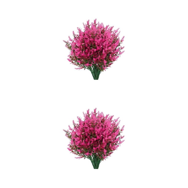 Flores artificiales Wosthever 8 piezas Rosa roja