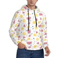 thumbnail image 2 of Salouo Tropical Fruit Pattern Men's Fall Hoodie Sweatshirt,Sport Hoodie with Pockets for Men Pullover Casual Hooded Sweatshirt-4X-Large, 2 of 7