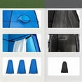 thumbnail image 3 of Pop Up Shower Tent for Camping Portable Instant Changing Shelter with Ventilation Window and Carry Bag Privacy Dressing Room Bathroom Toilet for Beach and Outdoor Use Blue Spacious 6 Feet 3..., 3 of 6