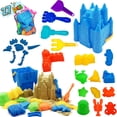 thumbnail image 1 of Moldes tipo castillo de Beach Sand Toys SupMLC, 27 unidades, con balde y bolsa, 1 of 7