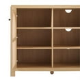 thumbnail image 6 of Pemberly Row Modern Arched Rattan 2-Door Wood Sideboard 58" - Coastal Oak, 6 of 16