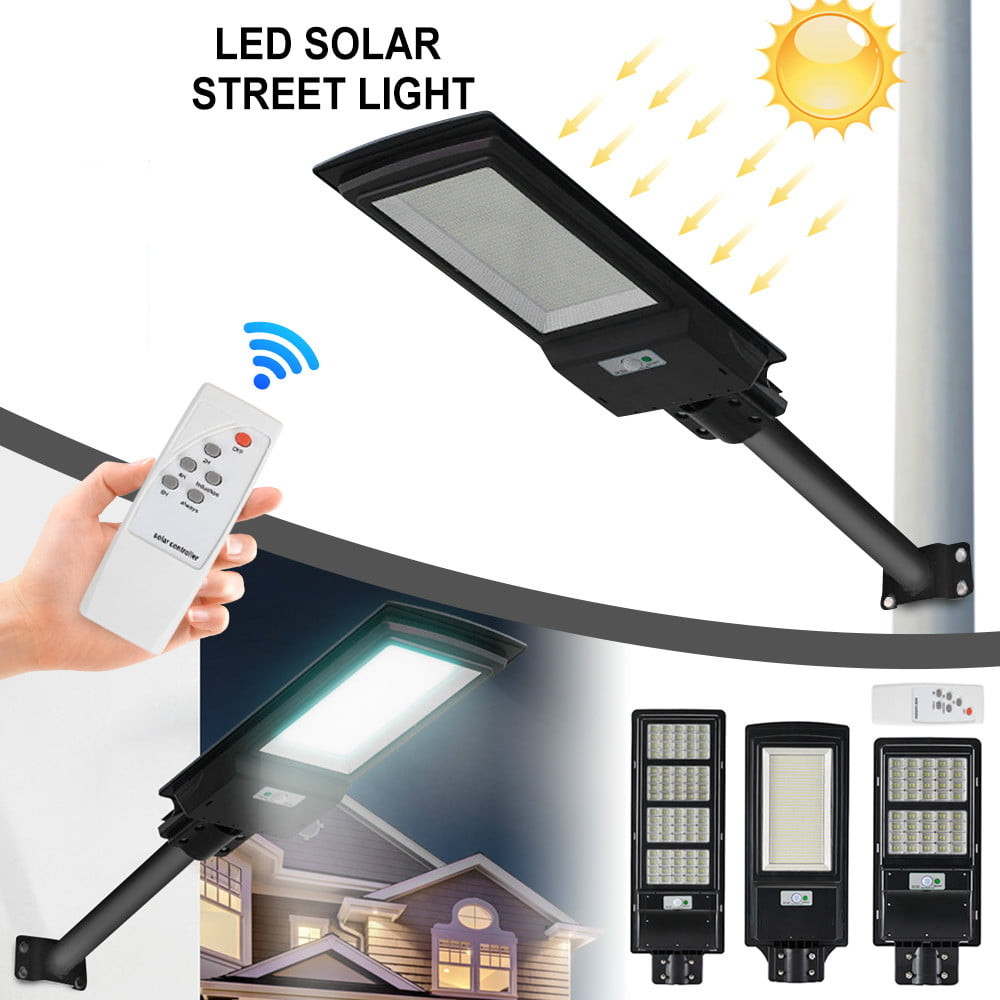 LED 300W Solar Flood Outdoor Street Lights, Waterproof Dusk to Dawn Security  Area Light for Yard, Garden, Warehouse, Swimming Pool