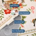 thumbnail image 6 of Garvee 6'x9' Floral Area Rug Animal Cat Carpet, Washable Boho Rugs Non Slip Low Pile Soft Indoor Floor Mat for Living Room Bedroom Dining Room, Beige, 6 of 10