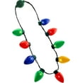 thumbnail image 3 of Led Light Up Christmas Bulb Necklace Party Favors (family 4 Pack), 3 of 5