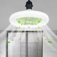 thumbnail image 4 of Ovzne Neck Fan Ceiling Fan E27 Ceiling Fan With Lights Enclosed Low Fan Light Ceiling Light With Fan Hidden Fan Delier Gimbal White Light Camping Fan On Clearance, 4 of 8