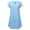 Light Blue, variant on V Neck Spring Dresses T Shirt Short Sleeve Mini Blue Dresses ,Sizes S-5XL