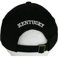 thumbnail image 2 of Kentucky Buckle Back Adjustable Cotton Baseball Cap (Black/White Script), 2 of 2