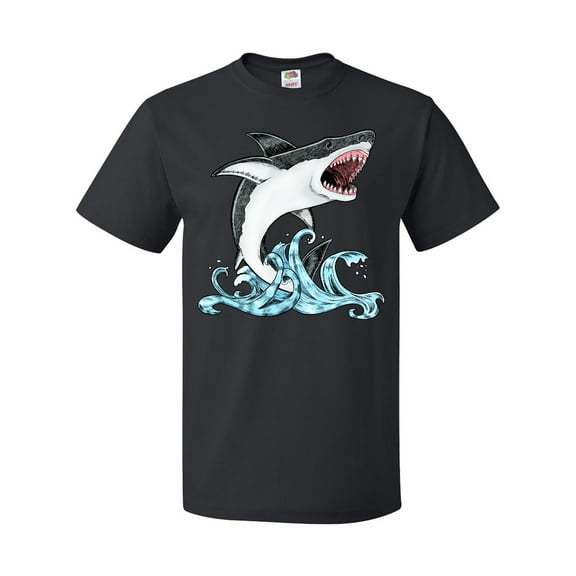 Inktastic Great White Shark Jumping T-Shirt
