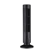Ludlz Home Office Mini Electric USB Bladeless 2 Speed Desktop Air Cooling Tower Fan