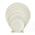 thumbnail image 1 of Restaurant Value, Stoneware Wide Rim with Rolled-edge, America White Round Plate 12", Case of 12, 1 of 2