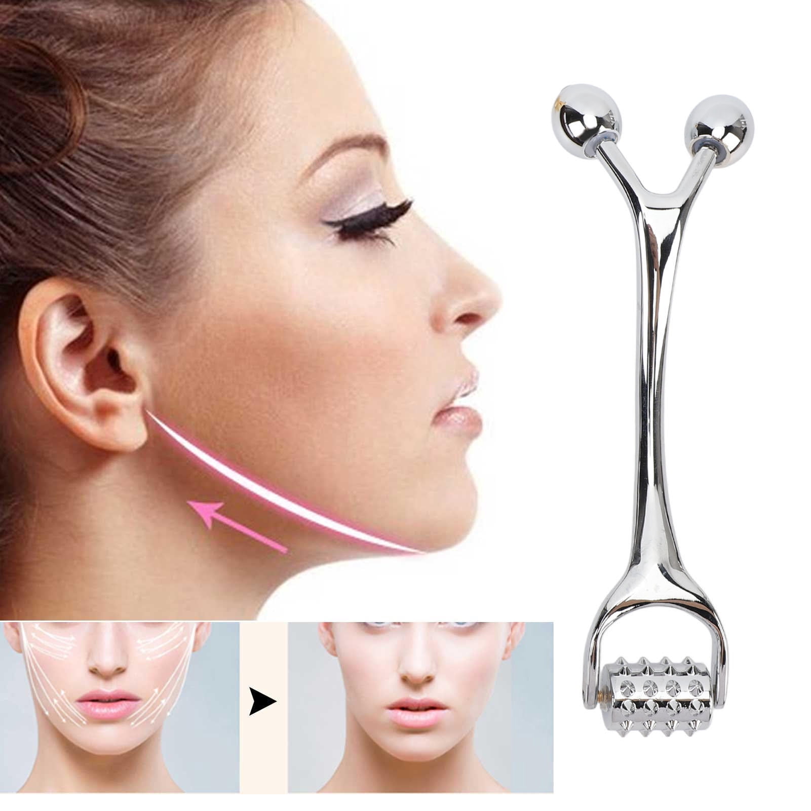 YAHHU Zinc Alloy Face Roller Massager – Deep Tissue Acupuncture Roller for Muscle Relief, Comfort & Skin‑Friendly Design