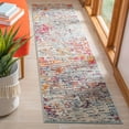 thumbnail image 2 of SAFAVIEH Madison Xanthia Abstract Runner Rug, Light Blue/Orange, 2'2" x 6', 2 of 7