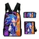 thumbnail image 1 of 3 Piezas Conjunto De sonic Niños Mochila Bolsa De Mensajero Estuche De Lápices De Gran Capacidad 3D Escuela Casual Hombro Montañismo Caso, 1 of 4