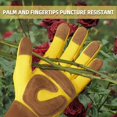 thumbnail image 2 of Guantes de jardinería ZHANGYMXG largos para hombres y mujeres a prueba de espinas de cuero, 2 of 5