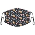 thumbnail image 1 of Cute Pomeranian Dog Graphic Printed Cloth Face Masks Reusable Washable Adjustable for Adults (10 PCS), 1 of 5