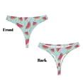 thumbnail image 3 of Balery Watermelon Tangas de Algodón para Mujer con Estampado – Ropa Interior Sexy, Transpirable, G-string-XX-Large, 3 of 6
