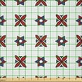 thumbnail image 2 of Ambesonne Spanish Tile Fabric by the Yard Microfiber, Triangle Flower Motif, 10 Yards, Dark Pink Dark Violet, 2 of 2