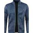 thumbnail image 3 of Beautiful Giant Men's Full-Zip Cardigan Sweater Coat Soft Warm Mid-Stretch Design for Fall Winter Sizes S-3XL, 3 of 6