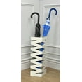 thumbnail image 4 of Mango Steam Metal Square Entryway Umbrella Holder, 19.5" Tall - Zig-Zag Gloss White, 4 of 6