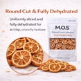 thumbnail image 3 of Dried Mandarin Orange Slices 4 oz Dehydrated Citrus Snack Single Ingredient No Sugar Added Vegan Made in USA, 3 of 11
