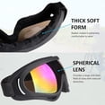 thumbnail image 4 of Motorcycle Goggles Kids,2 Pack Dirt Bike ATV Motocross Ski Goggles, Off Road Riding Racing Glasses for Child, Anti-UV Dust Airsoft Glasses for Men Women Youth Adult ( Black Frame/Color+clear Lens ), 4 of 7