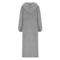 thumbnail image 5 of RYDCOT Fall Womens Dresses 2023 Fashion Women Casual Loose Round Neck Hooded Long Sleeve Comfy Pockets Dresses on Clearance, 5 of 6