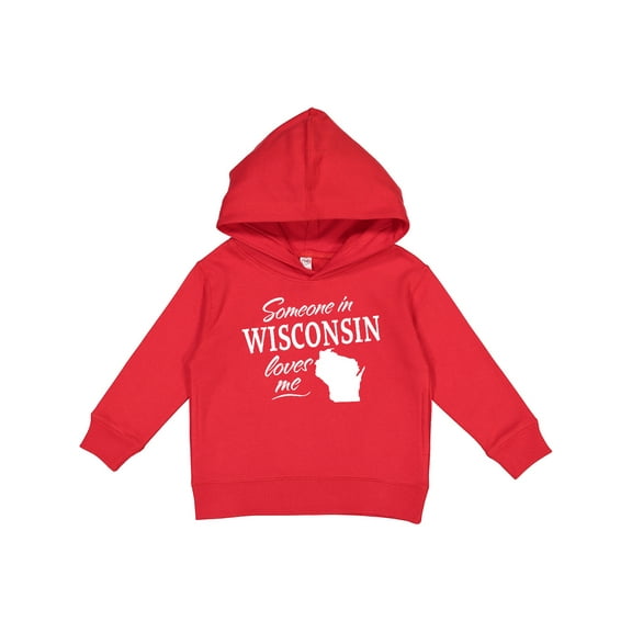 Inktastic Someone in Wisconsin Loves Me Toddler Hoodie