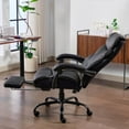 thumbnail image 5 of HOBLOC Ergonomic Office Chair, Big and Tall Home Office Chair, Wide Seat Executive Office Chair with High Back and Footrest, Pu Leather Computer Desk Chairs, Rolling Swivel Task Chair, Black, 5 of 5