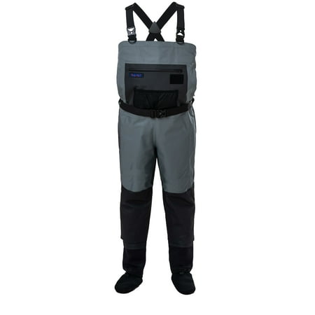 ONEWES Fly Fishing Waders Breathable Waterproof Stocking Foot Chest Waders for Men-Size M