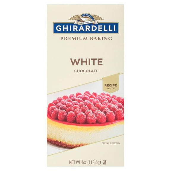 2 Pack - Ghirardelli Chocolate Baking Bar Premium White Chocolate 4 oz Package May Vary