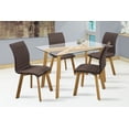 thumbnail image 1 of Comedor Mobilkraft Neri Café Rectangular con 4 sillas Tubular y cristal, 1 of 5