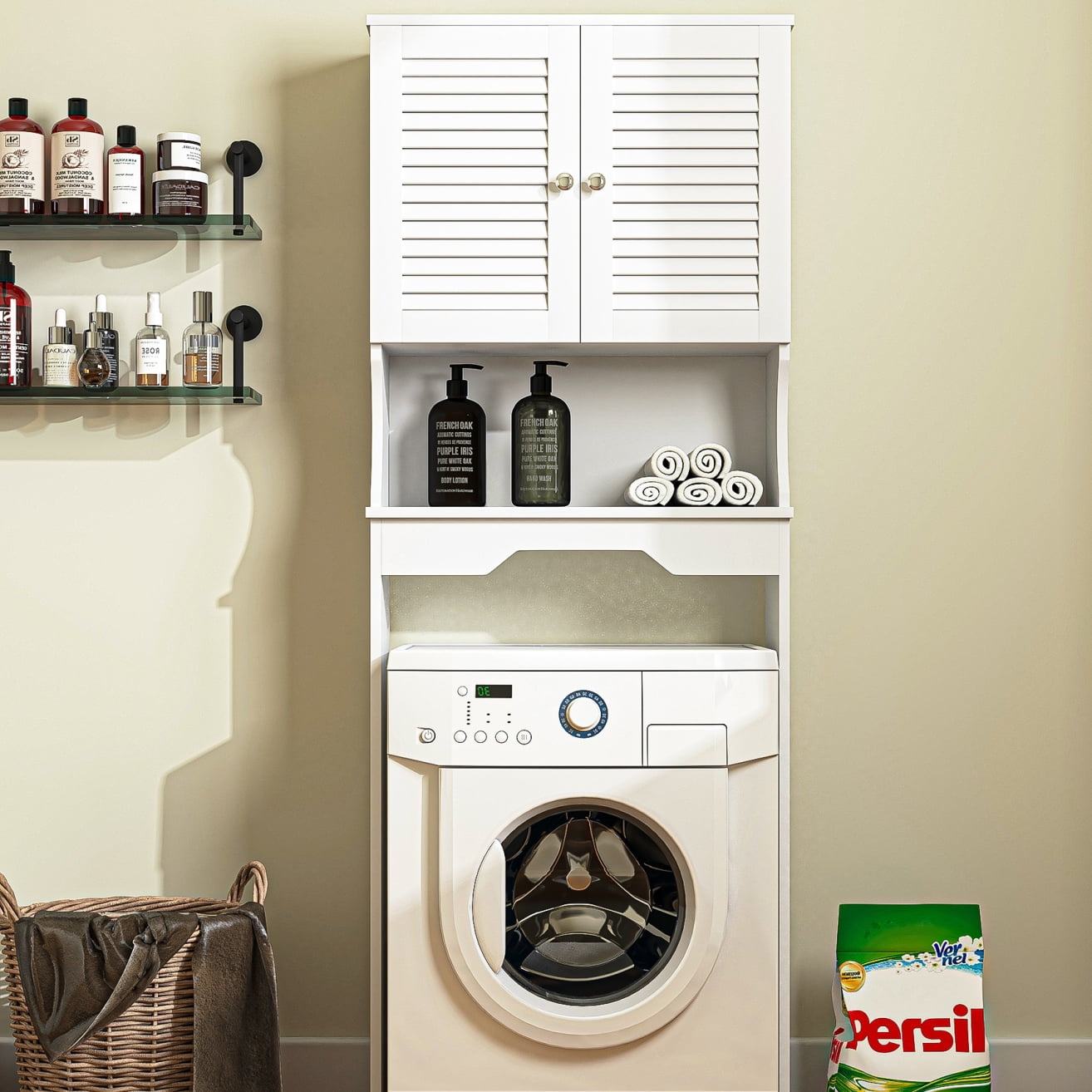 Canddidliike 3 Shelf Bathroom Space Saver, Over The Toilet Rack ...