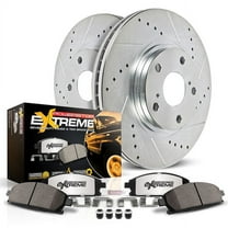 PowerStop Front Z36 Truck & Tow Carbon-Fiber Ceramic Brake Pad and Drilled and Slotted Rotor Kit Fits: FORD Select Models K6403-36