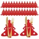 thumbnail image 3 of 2-50 piezas de portacubiertos navideños, bolsas para vajilla con forma de árbol de Navidad, bolsillos para cuchillos, tenedores y cucharas, bolsas para decoración de fiestas y cenas de Año Nuevo, 3 of 5