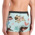 thumbnail image 5 of Disketp Cute Pug Dogs Men'S Boxer Briefs,Soft And Breathable Cotton Underwear With Comfortflex Waistband, 5 of 8