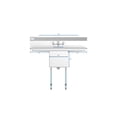 thumbnail image 6 of KoolMore 45 in. One compartment Stainless Steel Commercial Sink with Drainboards and Faucet, Bowl Size 15"x 15"x 12", 6 of 11
