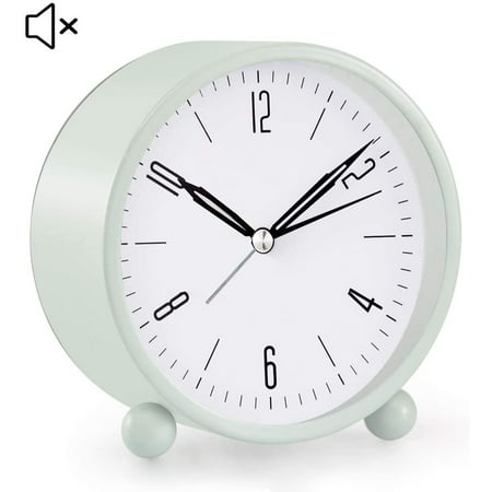 4 Inch Round Silent Og Alarm Clock Non Ticking With Night Light Battery Powered Super Clockbeside Desk Canada 4 Inch Round Silent Og Alarm Clock, Non Ticking Alarm Clock